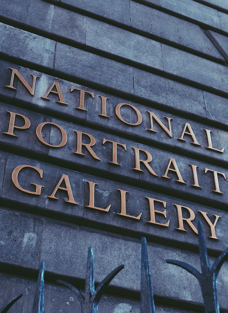 The exterior of the National Portrait Gallery 